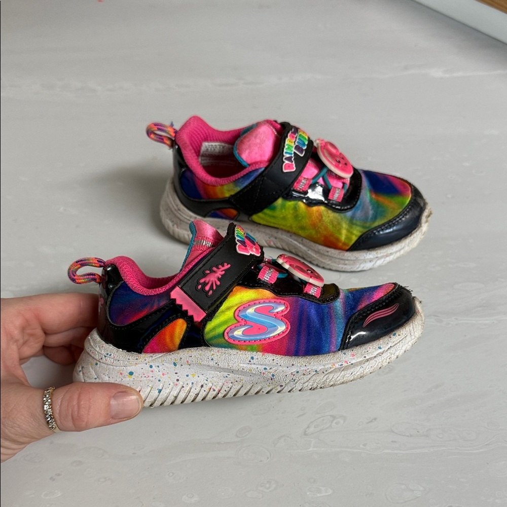 Skechers Kids Sneakers - Rainbow and Pink